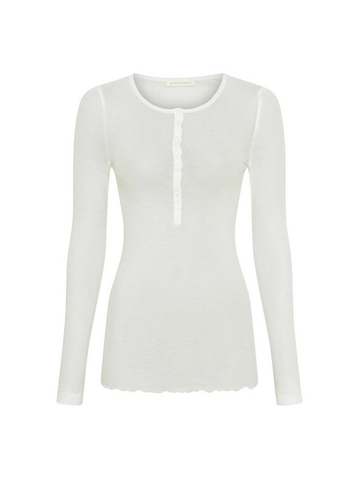 Seamless Basic Langarmhemd Seamless Basic Shirt Cotton Granddad von Seamless Basic