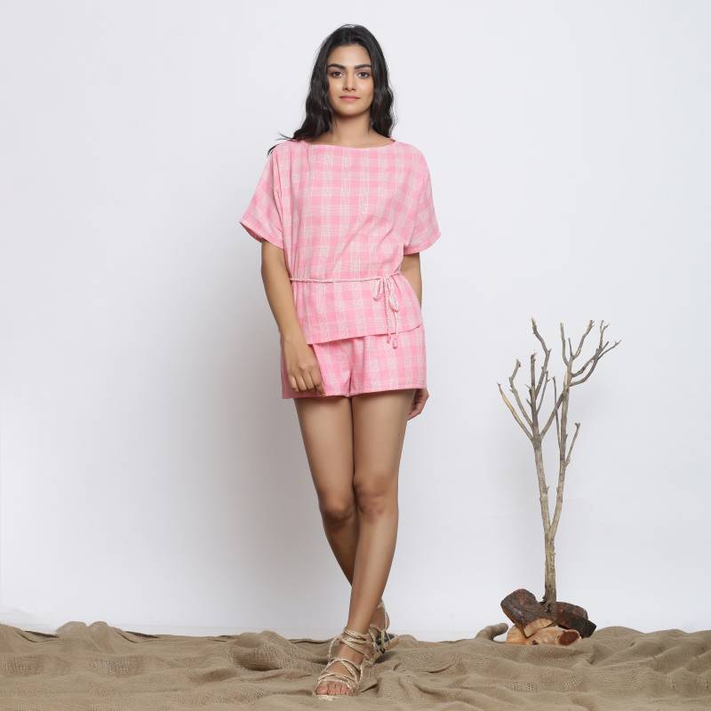 Weiß 100% Baumwolle Musselin Top, U-Boot-Ausschnitt Loose Fit Halbarm Anpassbare Drop Schulter Plus Size, Petite, Tall Etsw von SeamsFriendlyIndia