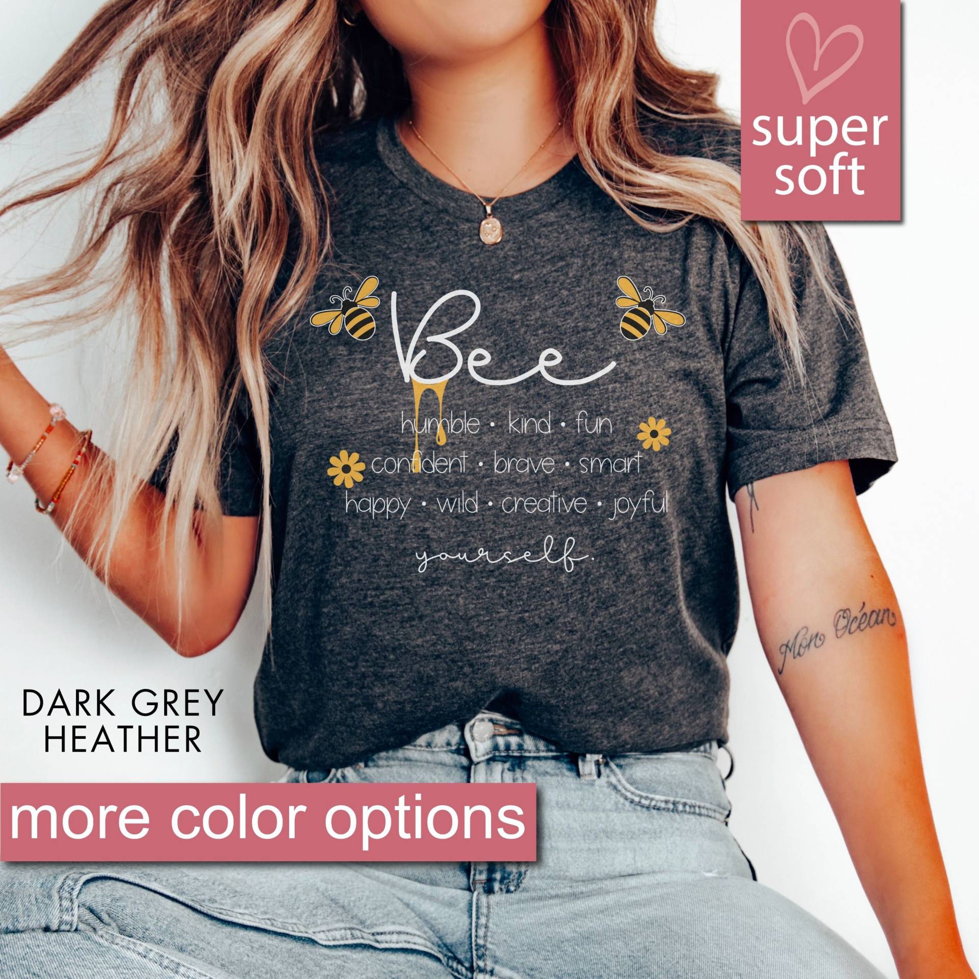 Bumble Bee Lehrer Shirts Für Frauen, Speichern Sie Die Bienen Übergroße Tshirt, Lustige Honigbiene Kleidung, Mama T-Shirts, Geschenk von SeamsToBeShirts