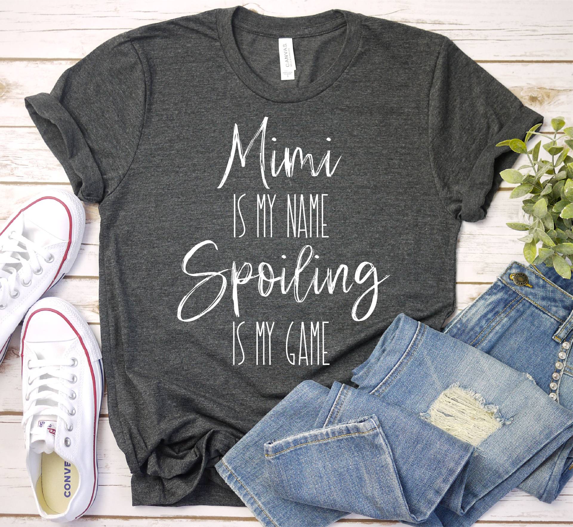 Mimi Ist Mein Name Shirt, Geschenk, Lustiges Spiel Oma Muttertagsshirt, Neues Premium Herren Damen Unisex Shirt von SeamsToBeShirts