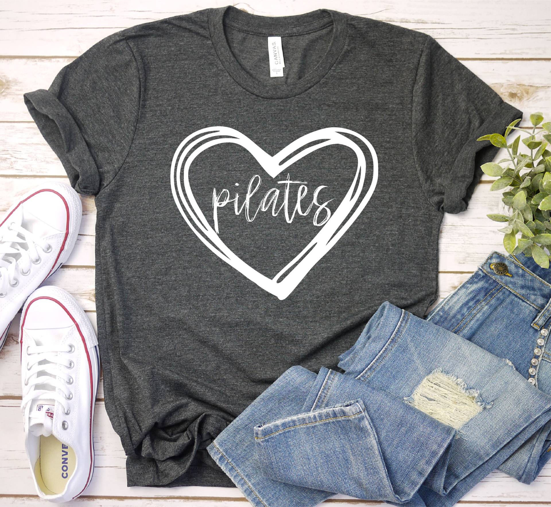 Pilates Shirt Herz Ich Liebe Tshirt Shirts Für Frauen Lehrer Geschenke, Premium Mens Womens Unisex von SeamsToBeShirts