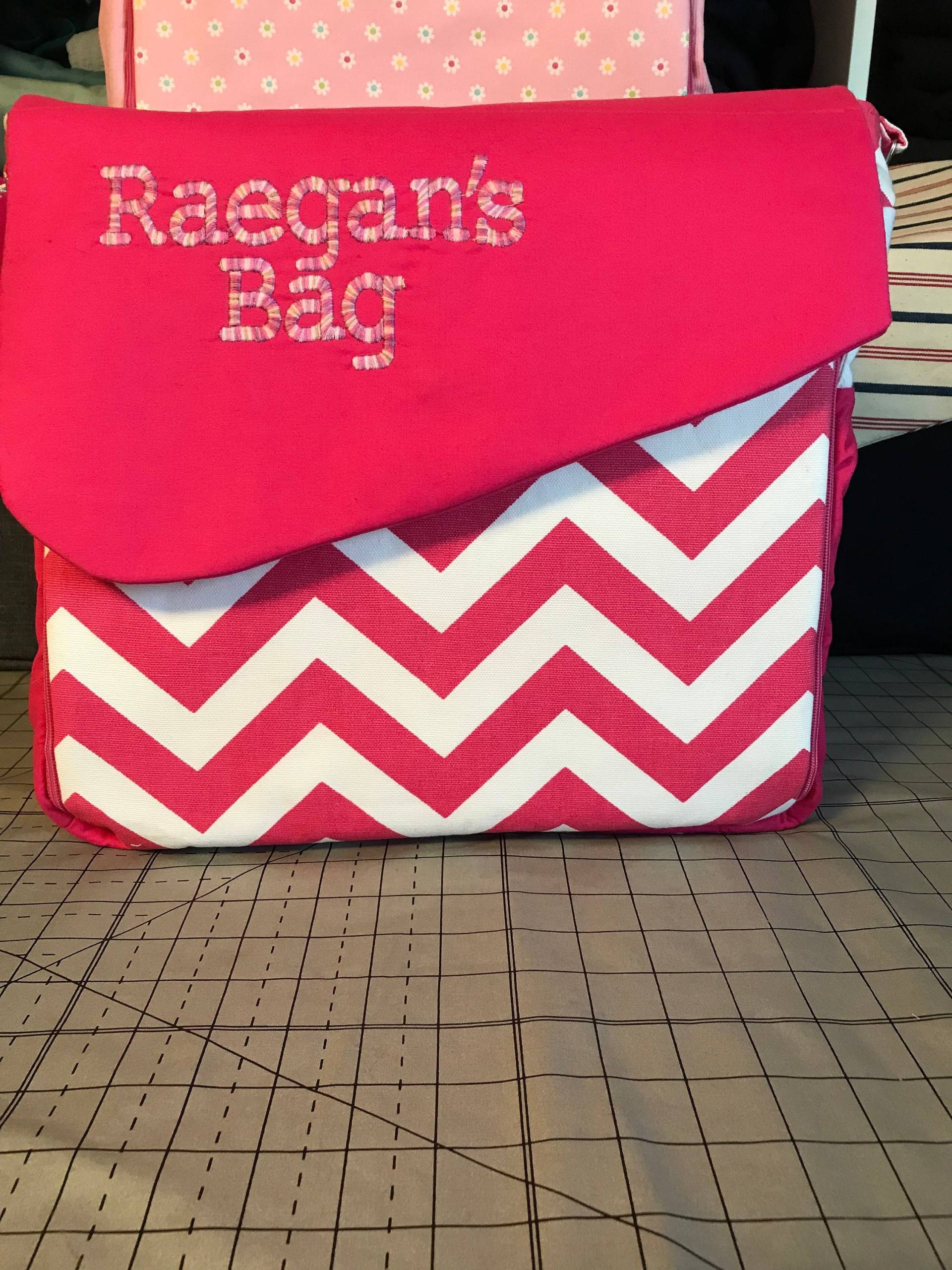 Sizzle Me Rosa Baby Windeltasche Personalisiert von SeamsofGraceBoutique