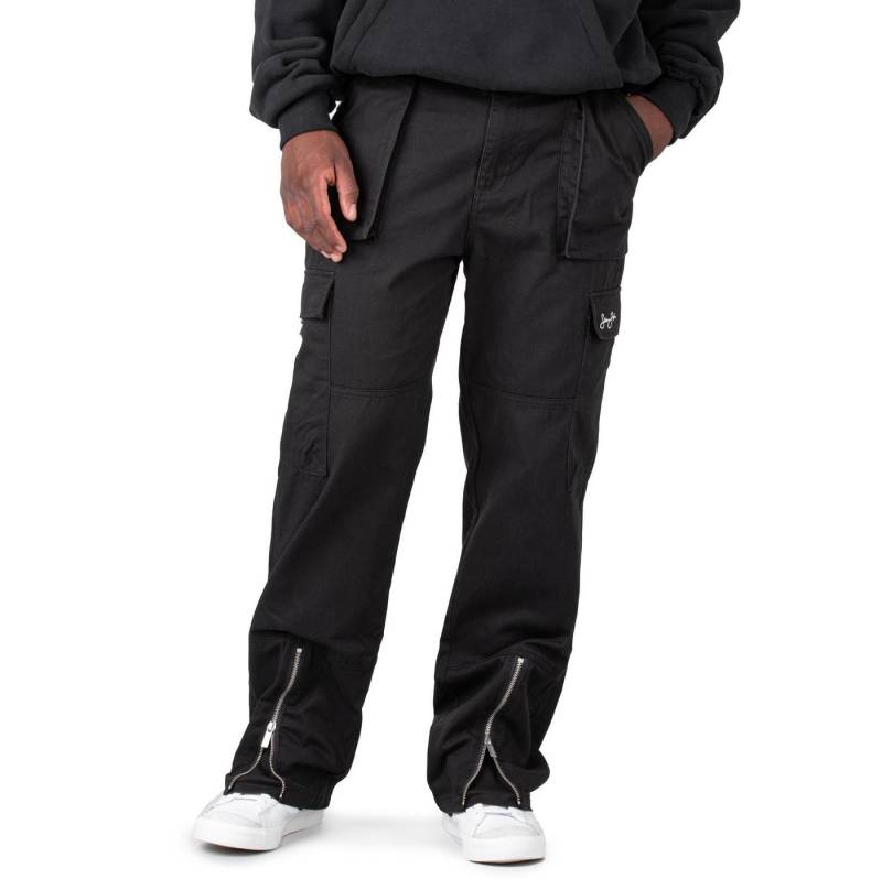 Sean John Cargohose Sean John Script Logo Front Zip Cargopants von Sean John