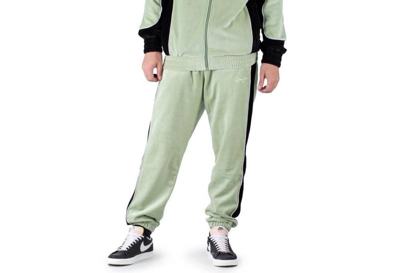 Sean John Jogginghose Sean John Script Logo Colorblock Velvet Trackpant von Sean John