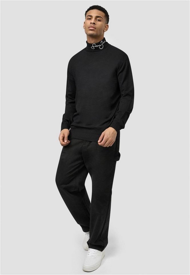 Sean John Rundhalspullover Sean John Herren JM213-021-01 SCRIPT LOGO KNIT TURTLENECK BLACK (1-tlg) von Sean John