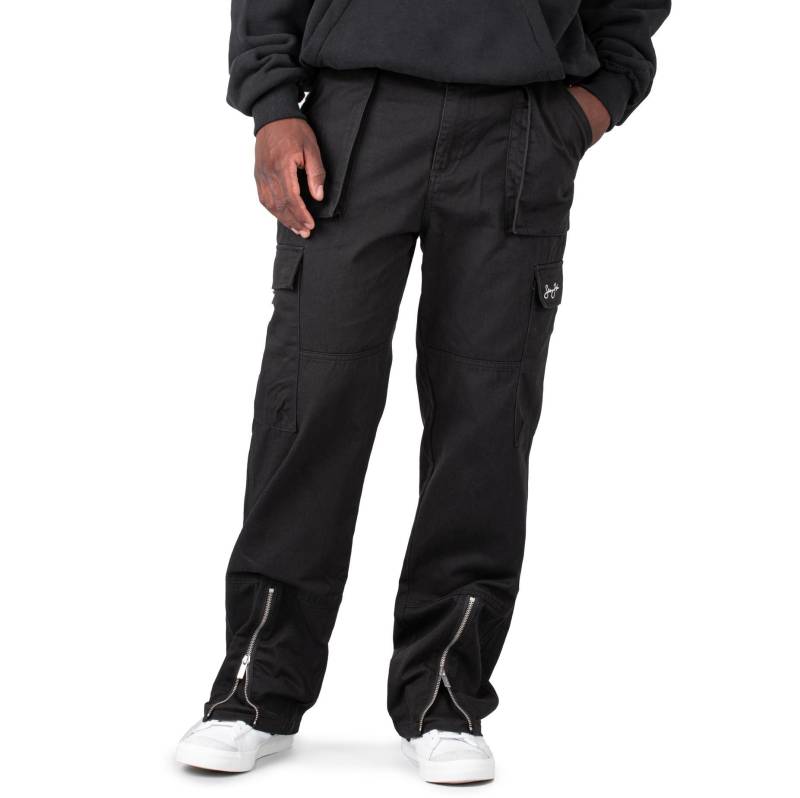 Sean John Script Logo Front Zip Cargopants von Sean John