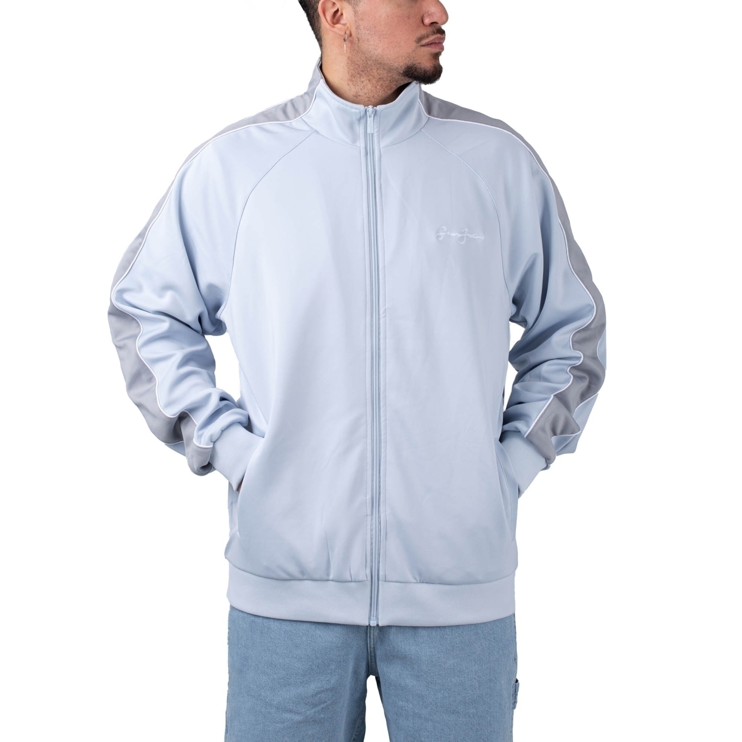 Sean John Script Logo Neoprene Track Jacket von Sean John