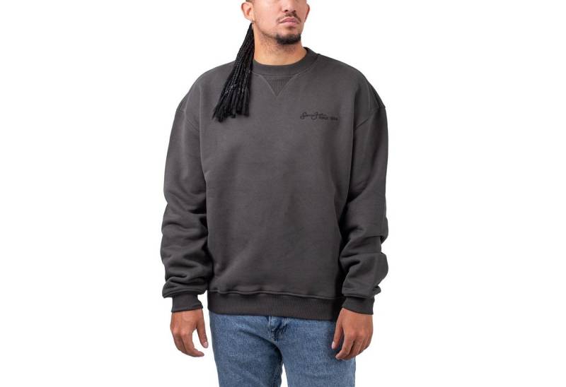 Sean John Sweater Sean John Script Logo Backprint Peached Crew von Sean John