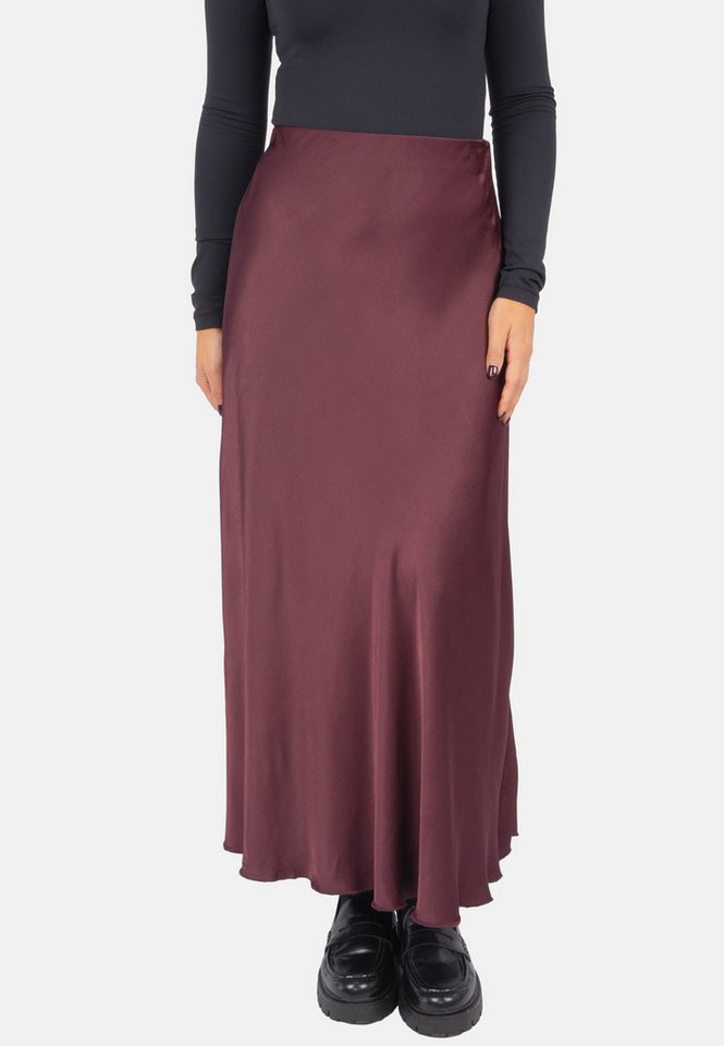 Seasons of April A-Linien-Rock LILLY SATIN Damen Satin Midi Rock One-Size von Seasons of April