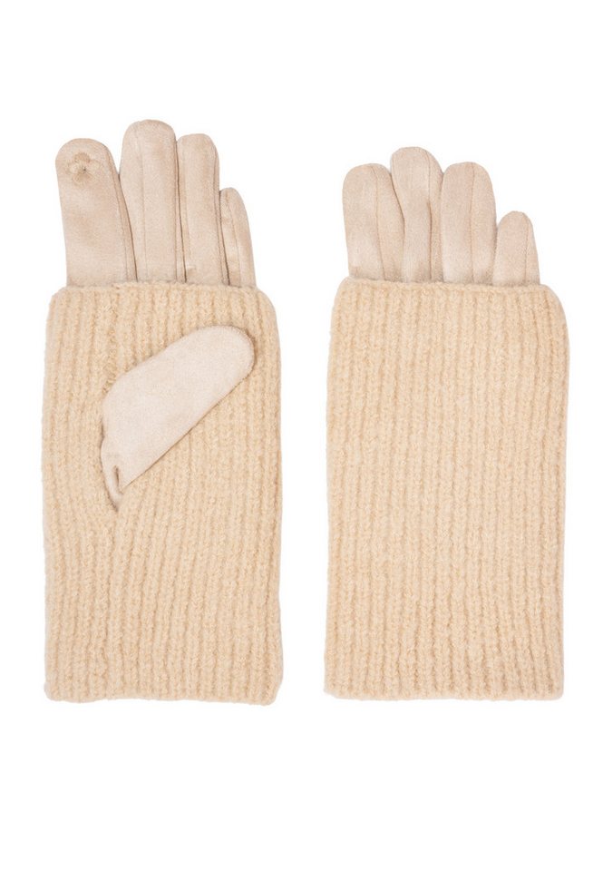 Seasons of April Baumwollhandschuhe LUMI Eleganter Damen Handschuh in Wildleder-Optik mit Überzieher Seasons of April Baumwollhandschuhe LUMI Eleganter Damen Handschuh in Wildleder-Optik mit Überzieher von Seasons of April