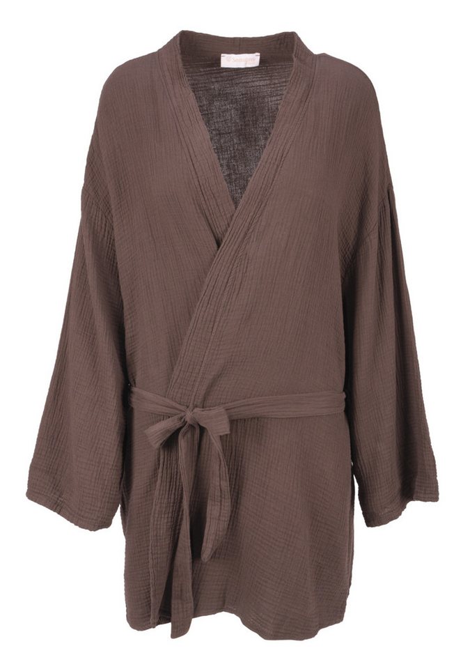 Seasons of April Blusenkimono KEHLANI MUSSELIN KIMONO (1-tlg) Damen Kimono Musselin mit Bindegürtel aus 100% Baumwolle von Seasons of April