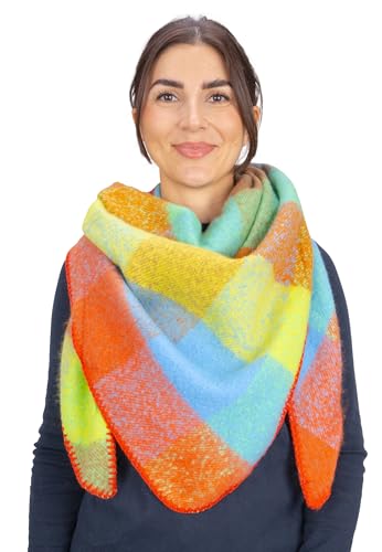 Seasons of April Bunter, kuschelig weicher Damen Schal in dreieck Form - Greta (R86 Multicolor) von Seasons of April