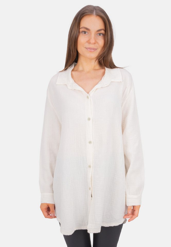 Seasons of April Hemdbluse SUSIE MUSSELIN OVERSIZED Oversized Musselin Bluse 100% Baumwolle, Gr. S/M & L/XL, viele Farben von Seasons of April
