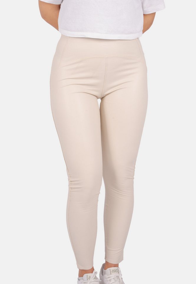 Seasons of April Highwaist Leggings Rachel Elegante Damen Leggings in Lederoptik, Perfekter Fit von Seasons of April