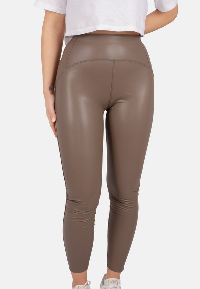 Seasons of April Highwaist Leggings Rachel Elegante Damen Leggings in Lederoptik, Perfekter Fit von Seasons of April