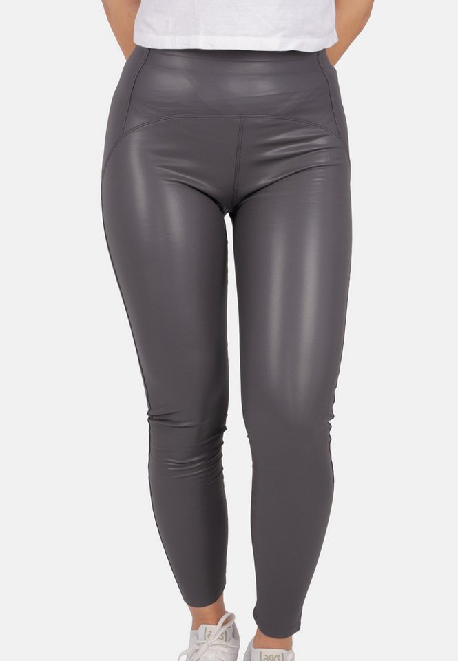 Seasons of April Highwaist Leggings Rachel Elegante Damen Leggings in Lederoptik, Perfekter Fit von Seasons of April