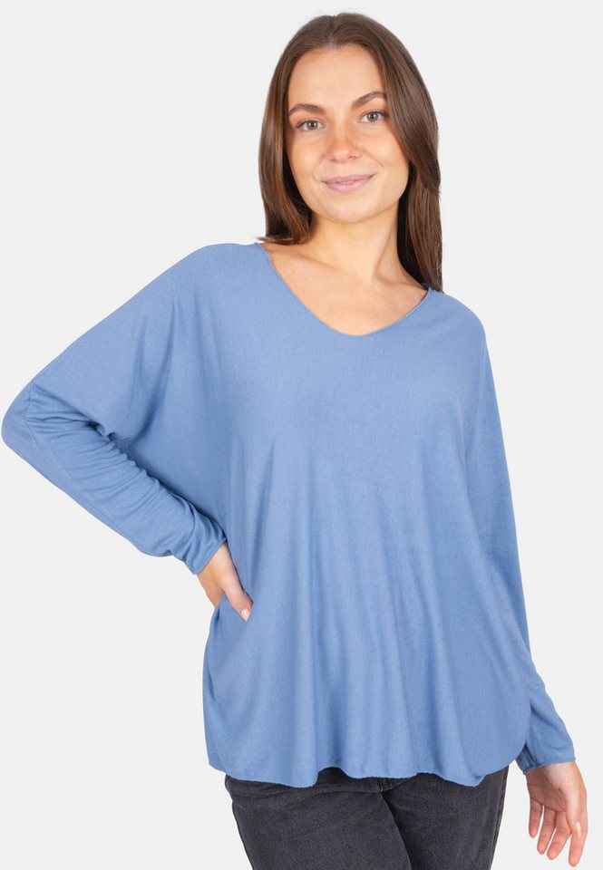 Seasons of April Langarmbluse Maya Bequemes Damen Oberteil mit V-Ausschnitt, Langärmelig von Seasons of April