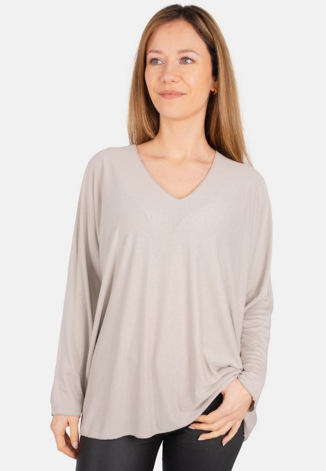 Seasons of April Langarmbluse Maya Bequemes Damen Oberteil mit V-Ausschnitt, Langärmelig von Seasons of April