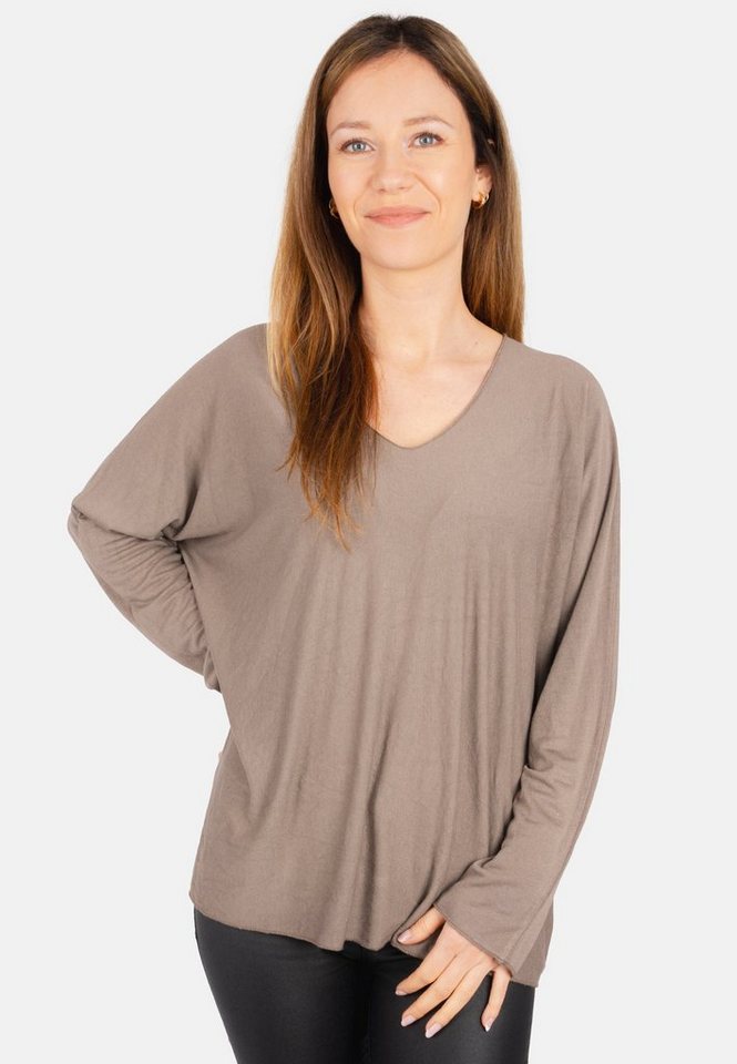 Seasons of April Langarmbluse Maya Bequemes Damen Oberteil mit V-Ausschnitt, Langärmelig von Seasons of April