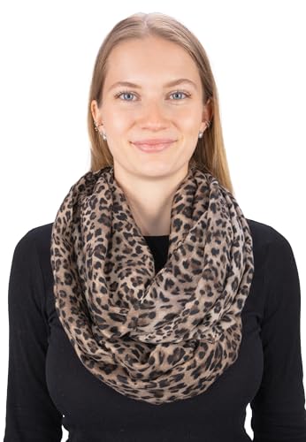 Seasons of April Leichter & weicher Damen Schal Leo Loop Schlauchschal - Jasmine (V40 Beige) von Seasons of April