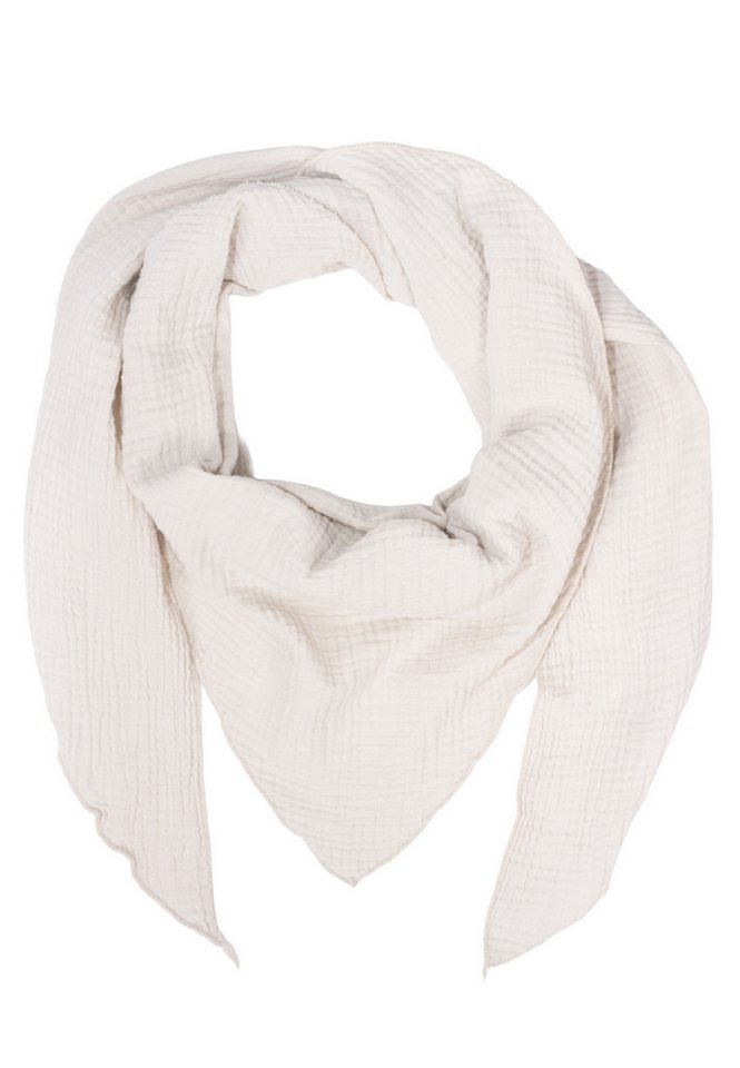 Seasons of April Schal LUISA MUSSELIN DREIECK, Dreieck Musselin Schal 100% Baumwolle leicht & weich, viele Farben von Seasons of April