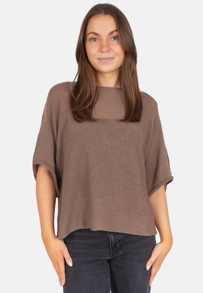 Seasons of April V-Ausschnitt-Pullover FLEUR Damen Loch Strickshirt – Luftig & leicht für Frühling & Sommer von Seasons of April