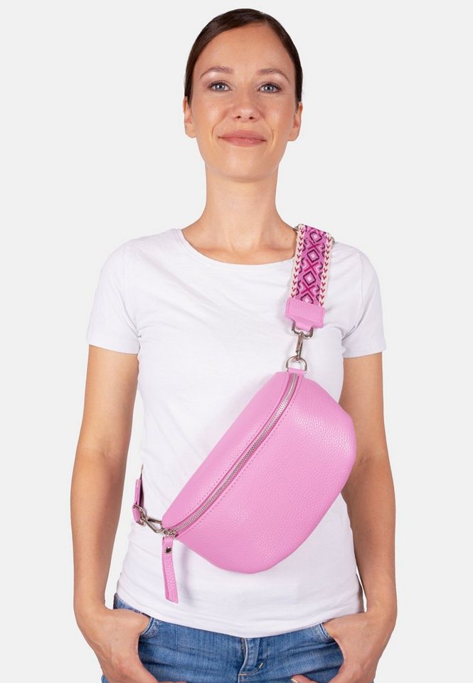 Seasons of April Umhängetasche Crossbody Bag Helen, Schultertasche Umhängetasche in Gr. M aus 100% Leder mit breitem Gurt von Seasons of April