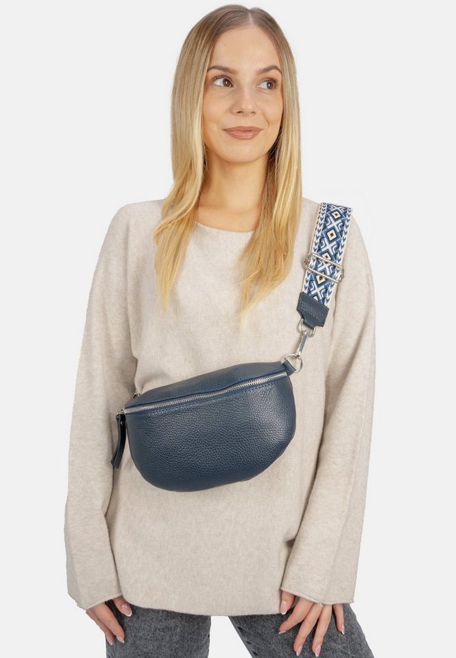 Seasons of April Umhängetasche Crossbody Bag Helen, Schultertasche Umhängetasche in Gr. M aus 100% Leder mit breitem Gurt von Seasons of April