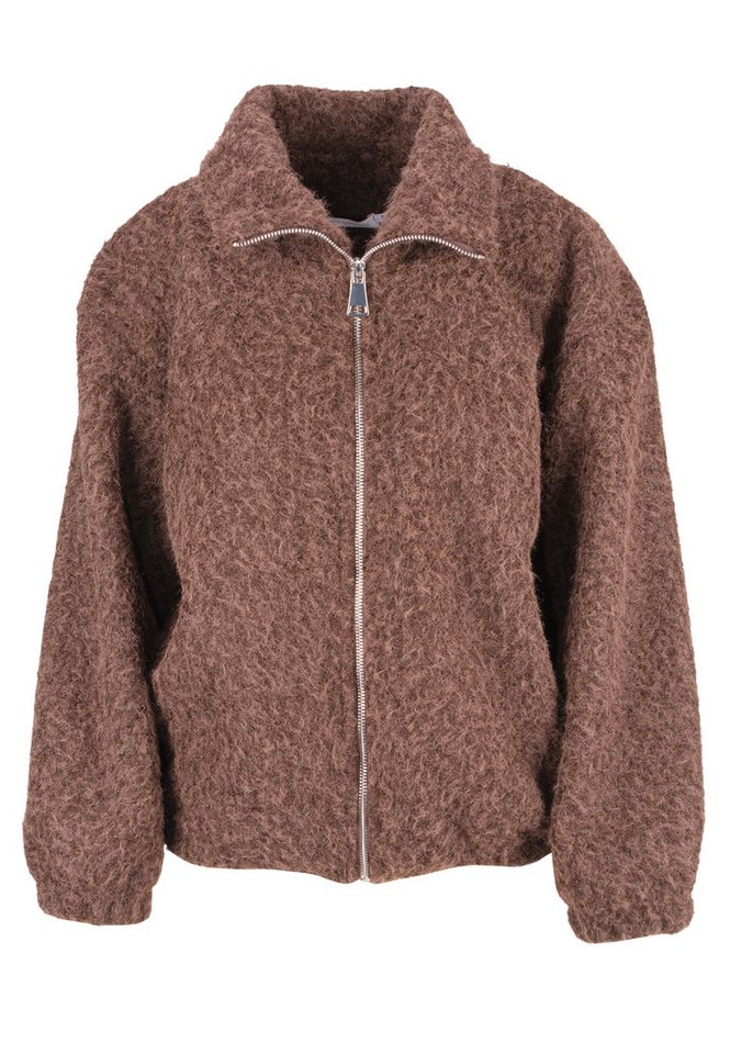 Seasons of April Wolljacke HAZEL (1-St) Kuschelige Damen Jacke in Woll Optik mit Reißverschluss von Seasons of April