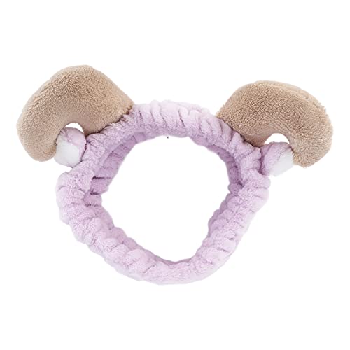 Gesichts-Stirnband, einfach zu tragen, elastisch, weich zum Waschen des Gesichts, zum Laufen, Spielen, Yoga, für Übungen (Schofar, Haarband, lila) von Seathkoa