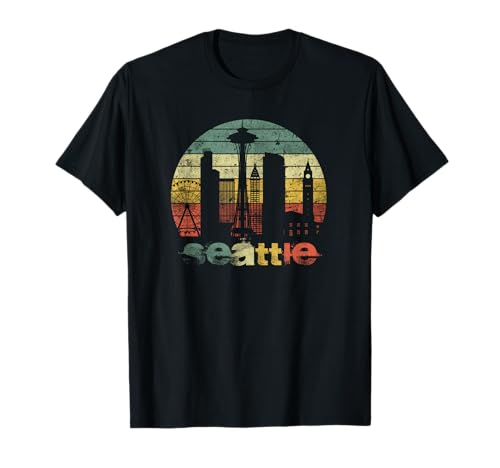 Seattle Space Needle Washington Bekleidung USA Herren Damen Kinder T-Shirt Seattle Space Needle Washington Bekleidung USA Herren Damen Kinder T-Shirt von Seattle USA Grunge Apparel
