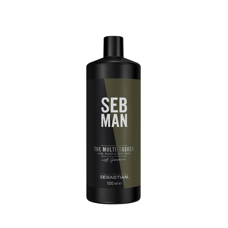 SEB Man Haarshampoo "Multitasker" sanfte Reinigung für Bart, Haare und Körper, frischer Duft von Seb Man