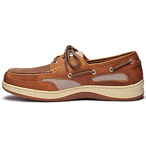 Sebago Clovehitch II, Full-Grain Leather Waxed, Brown Tan, Wechselfußbett, 7000GE0-912 Man (Größe: 43.5) von Sebago