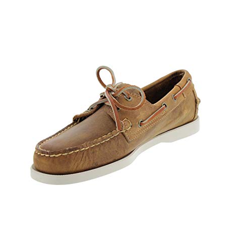 Sebago Docksides, Crazy-Horse (Fettleder), Brown Tan, Men 70015H0-912 (Größe: 43) von Sebago