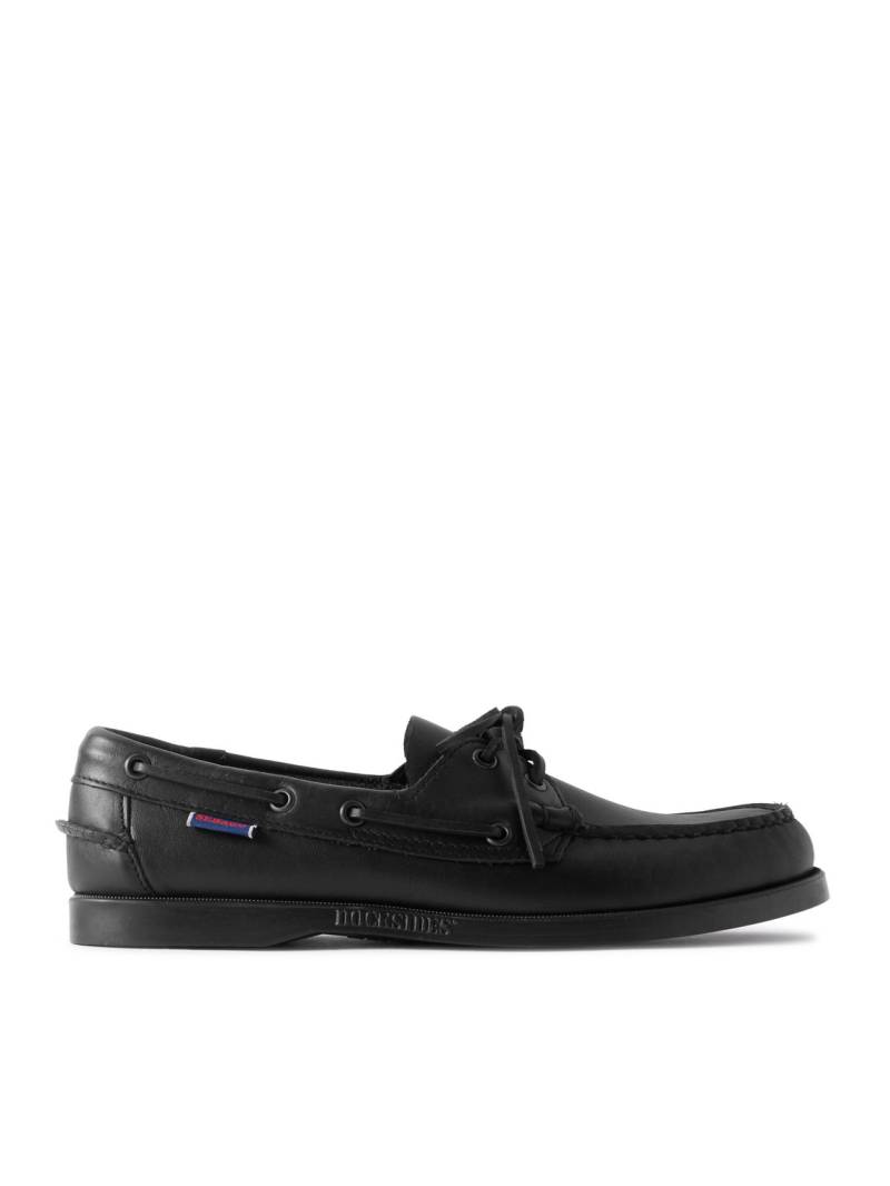 Sebago - Docksides Portland Leather Boat Shoes - Men - Black - UK 6.5 von Sebago