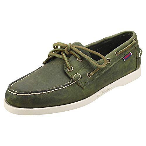 Sebago Herren Docksides Portland Crazy H Bootschuhe, Grün (Green Military 909), 44 EU von Sebago