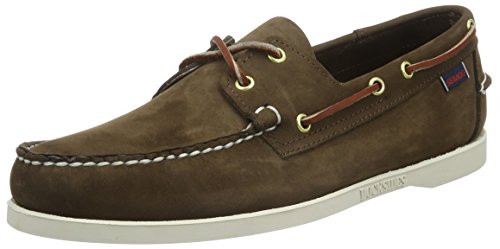 Sebago Herren Docksides Portland Nubuck Bootsschuhe, Braun (Dk Brown 901), 42 EU von Sebago