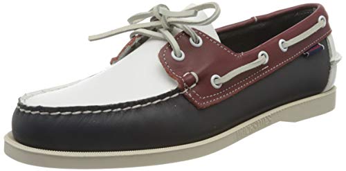 Sebago Herren Portland Spinnaker Bootschuhe, Mehrfarbig (Navy-Red-White 972), 39 EU von Sebago