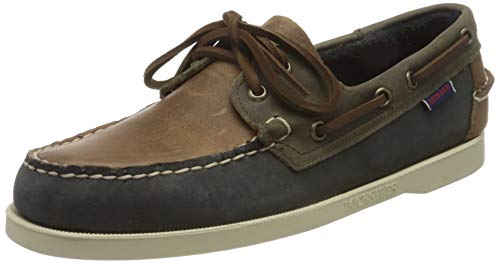 Sebago Herren Portland Spinnaker Waxed Bootschuhe, Mehrfarbig (Brown-Navy-Grey N17), 39 EU von Sebago