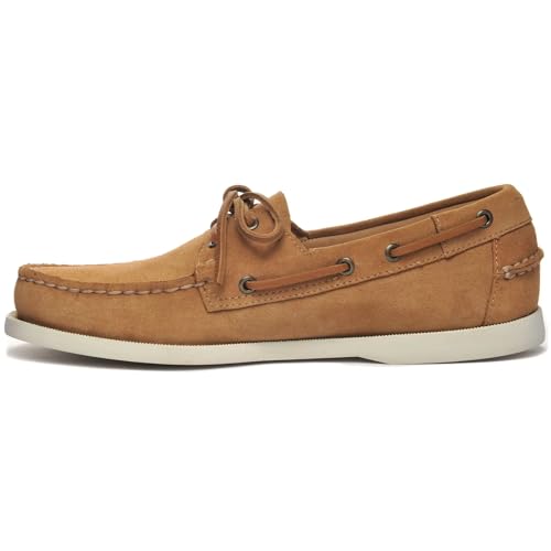 Sebago Herren Segel-/Bootsschuhe Halbschuhe Portland Flesh Out 7111PTW Braun, Groesse:45 EU von Sebago