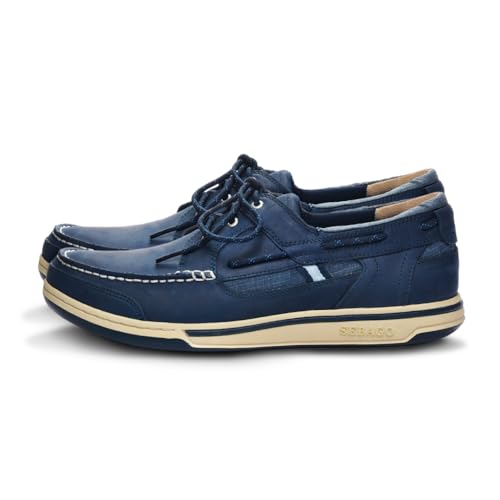 Sebago Herren Triton Three Eyelets FGL Bootschuhe, Blau (Blue Nite N01), 41.5 EU von Sebago