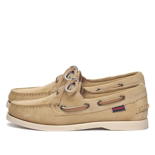 Sebago Portland Flesh Out W Slipper & Bootsschuhe Damen Beige - 37 - Bootsschuhe Shoes von Sebago