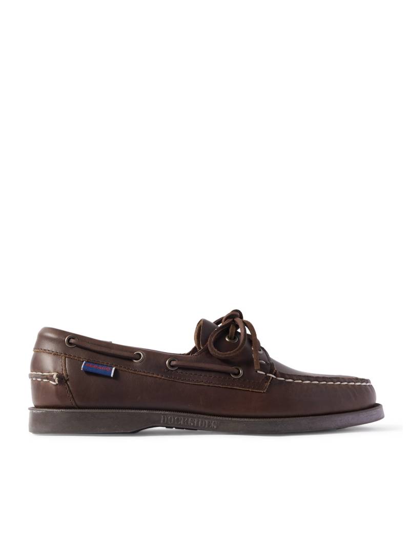 Sebago - Portland Leather Boat Shoes - Men - Brown - UK 10.5 von Sebago