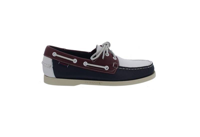Sebago Sebago Spinnaker, Full-Grain Leather (Glattleder), Navy-Red-White, Men Bootsschuh von Sebago