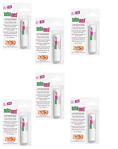 6 Sebamed Stick Lippen Lip Defense SPF 30 4,8 g von Sebamed