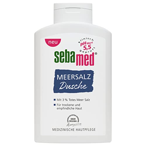 SEBAMED Meersalz Dusche 400 ml, Duschgel für Männer und Frauen, seifenfreie Reinigung für empfindliche und trockene Haut, ohne Mikroplastik von Sebamed