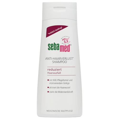 Sebamed Anti-Haarverlust Shampoo, Shampoo gegen Haarausfall, für kräftiges und gesundes Haar, fördert das Wachstum und aktiviert die Haarwurzel, geeignet für Männer und Frauen, 200 ml von Sebamed