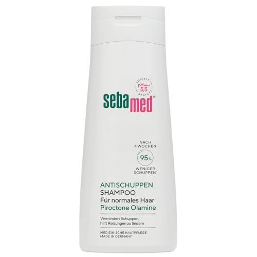 Sebamed Antischuppen Shampoo 200 ml, auch für fettiges Haar und trockene Kopfhaut, 50% weniger Schuppen nach nur 14 Tagen, für die tägliche Reinigung, für Damen und Herren, milde Pflegeformel von Sebamed