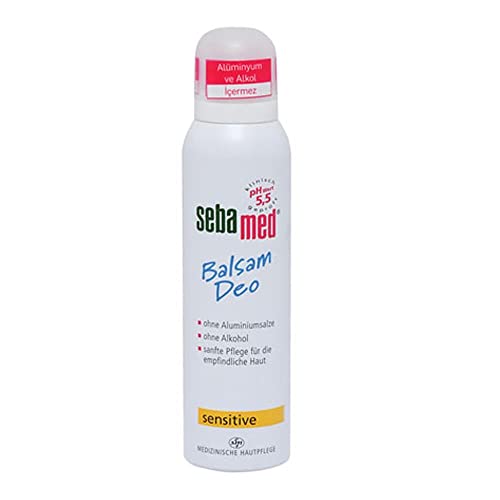 Sebamed Balsam Deo Sensitive Aerosol, Deo ohne Aluminium mit Aloe Vera, Deospray für Damen und Herren, zuverlässiger Schutz vor Körpergeruch, 24h-Effekt, 150 ml von Sebamed