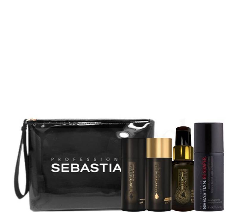 Sebastian Professional Haarpflege-Set Dark Oil Travel Set + Tasche, 5-tlg. von Sebastian Professional